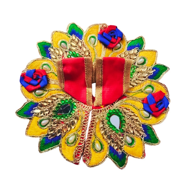 Multi Color Flower Design Laddu Gopal